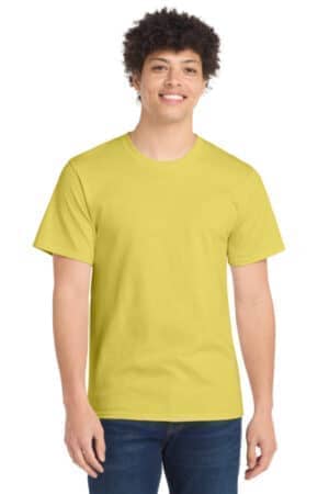 YELLOW YELLOW PC61 port & co essential tee