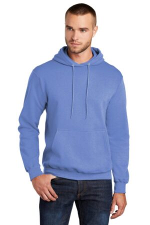 CAROLINA BLUE PC78H port & company-core fleece pullover hooded sweatshirt