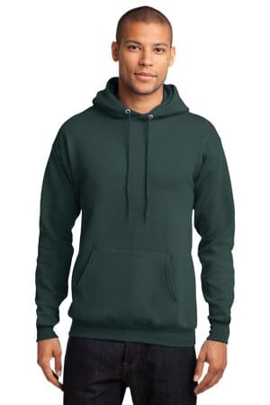 DARK GREEN PC78H port & company-core fleece pullover hooded sweatshirt