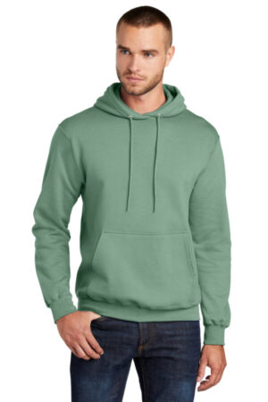 LAUREL GREEN PC78H port & company-core fleece pullover hooded sweatshirt