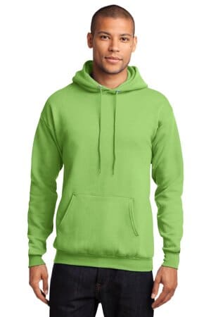 LIME PC78H port & company-core fleece pullover hooded sweatshirt