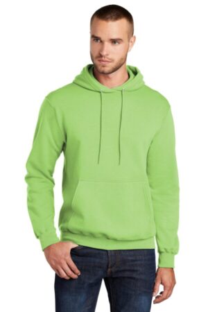 LIME PC78H port & company-core fleece pullover hooded sweatshirt
