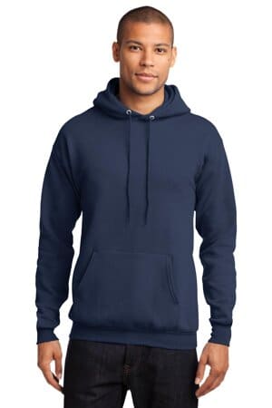 NAVY PC78H port & company-core fleece pullover hooded sweatshirt