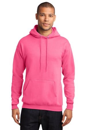 PC78H port & company-core fleece pullover hooded sweatshirt