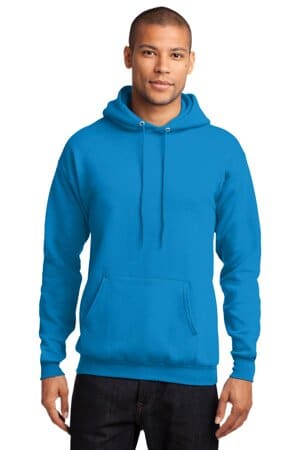 SAPPHIRE PC78H port & company-core fleece pullover hooded sweatshirt