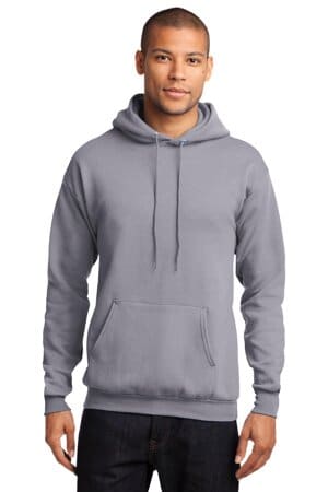 SILVER PC78H port & company-core fleece pullover hooded sweatshirt