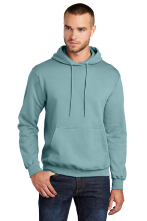 STONEWASHED BLUE PC78H port & company-core fleece pullover hooded sweatshirt