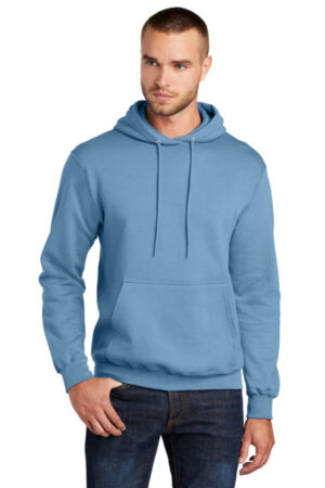 TUNDRA BLUE PC78H port & company-core fleece pullover hooded sweatshirt