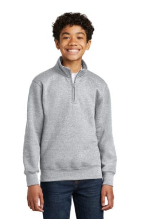 PC78YQ port & company youth core fleece 1/4-zip pullover sweatshirt