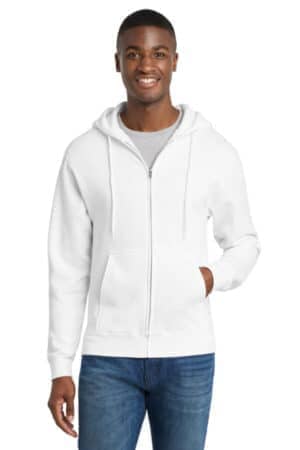 PC78ZH port & co core fleece full-zip hooded sweatshirt