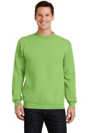 LIME PC78 port & company-core fleece crewneck sweatshirt