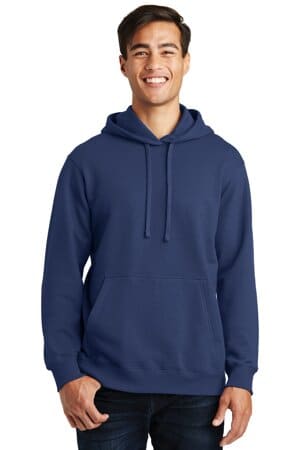 TEAM NAVY PC850H port & company fan favorite fleece pullover hooded sweatshirt