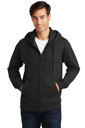 PC850ZH port & company fan favorite fleece full-zip hooded sweatshirt