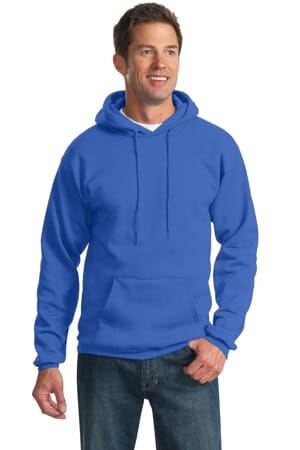 ROYAL PC90H port & company-essential fleece pullover hooded sweatshirt