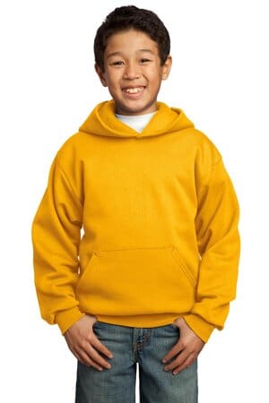 GOLD PC90YH port & company-youth core fleece pullover hooded sweatshirt
