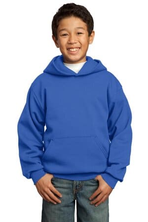 ROYAL PC90YH port & company-youth core fleece pullover hooded sweatshirt
