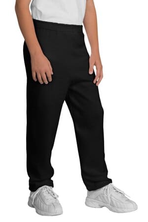 JET BLACK PC90YP port & company-youth core fleece sweatpant