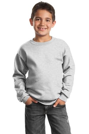 ASH PC90Y port & company-youth core fleece crewneck sweatshirt