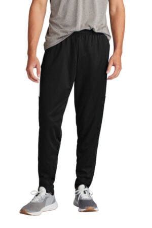 BLACK/ WHITE PST800 sport-tek travel pant