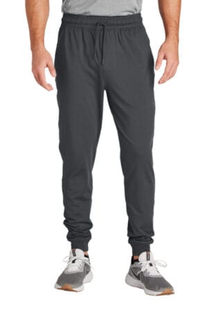 CHARCOAL GREY PST858 sport-tek sport-wick stretch jogger