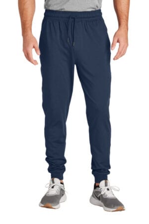 TRUE NAVY PST858 sport-tek sport-wick stretch jogger