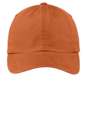 COOKED CARROT PWU port authority garment-washed cap