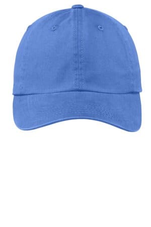 FADED BLUE PWU port authority garment-washed cap