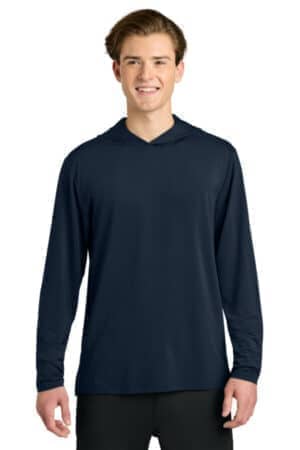 NAVY NAVY RA7110LSH richardson clutch long sleeve hoodie