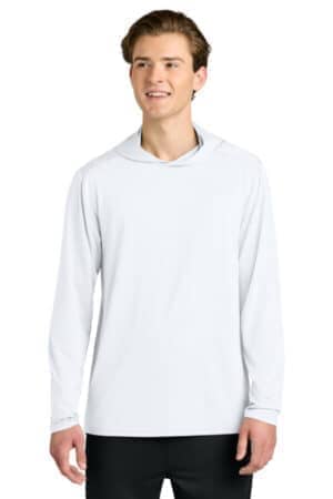 WHITE WHITE RA7110LSH richardson clutch long sleeve hoodie