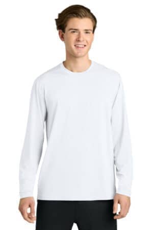 WHITE WHITE RA7110LS richardson clutch long sleeve tee