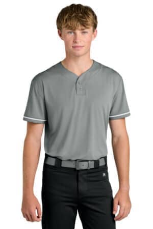 GREY RA7910 richardson select 2-button baseball jersey