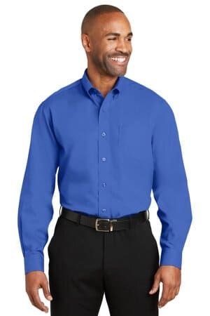 MEDIUM BLUE RH60 red house-dobby non-iron button-down shirt