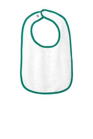 KELLY RS1003 rabbit skins infant contrast trim terry bib