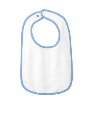 RS1003 rabbit skins infant contrast trim terry bib