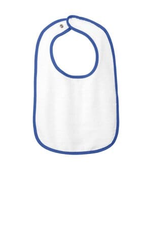ROYAL RS1003 rabbit skins infant contrast trim terry bib