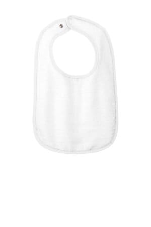 RS1003 rabbit skins infant contrast trim terry bib