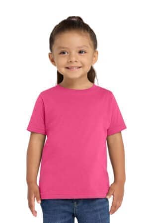 HOT PINK HOT PINK RS3321 rabbit skins toddler fine jersey tee
