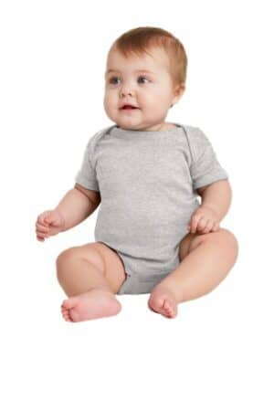 HEATHER HEATHER RS4400 rabbit skins infant short sleeve baby rib bodysuit