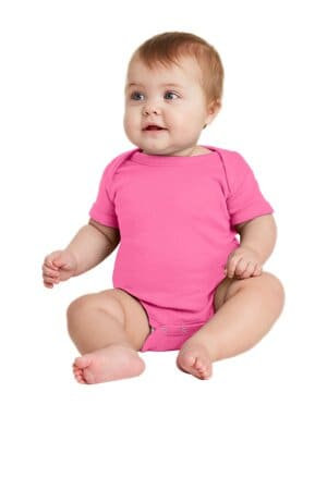 RS4400 rabbit skins infant short sleeve baby rib bodysuit