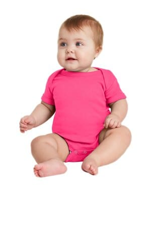 RASPBERRY RS4400 rabbit skins infant short sleeve baby rib bodysuit