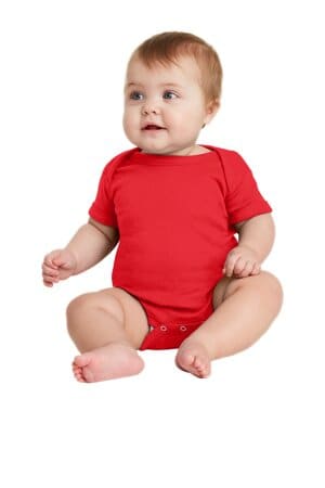 RED RS4400 rabbit skins infant short sleeve baby rib bodysuit