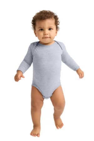 HEATHER HEATHER RS4421 rabbit skins infant long sleeve jersey bodysuit