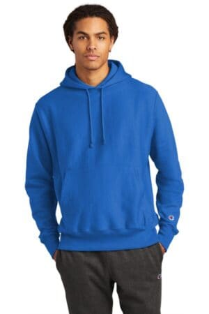 ATHLETIC ROYAL S101 champion reverse weave hooded sweatshirt
