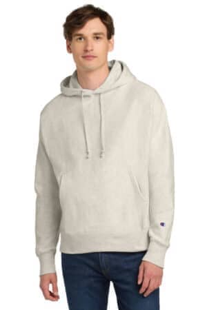 OATMEAL HEATHER S101 champion reverse weave hooded sweatshirt