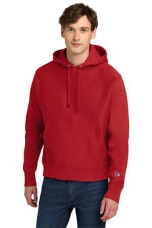 RED S101 champion reverse weave hooded sweatshirt
