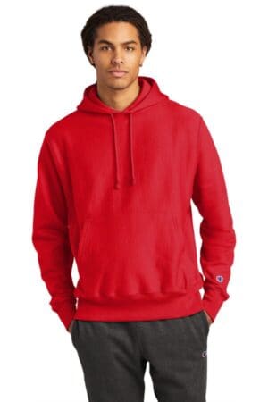 RED S101 champion reverse weave hooded sweatshirt