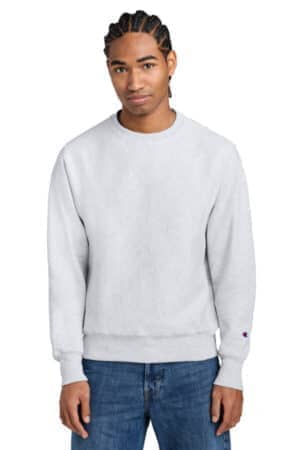 SILVER GREY S149 champion reverse weave crewneck sweatshirt