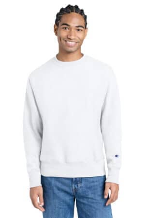 WHITE S149 champion reverse weave crewneck sweatshirt