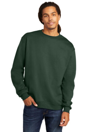 DARK GREEN S6000 champion powerblend crewneck sweatshirt