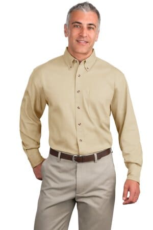 TLS600T port authority tall long sleeve twill shirt